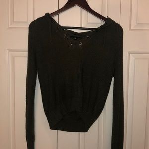 Knitted green sweater!